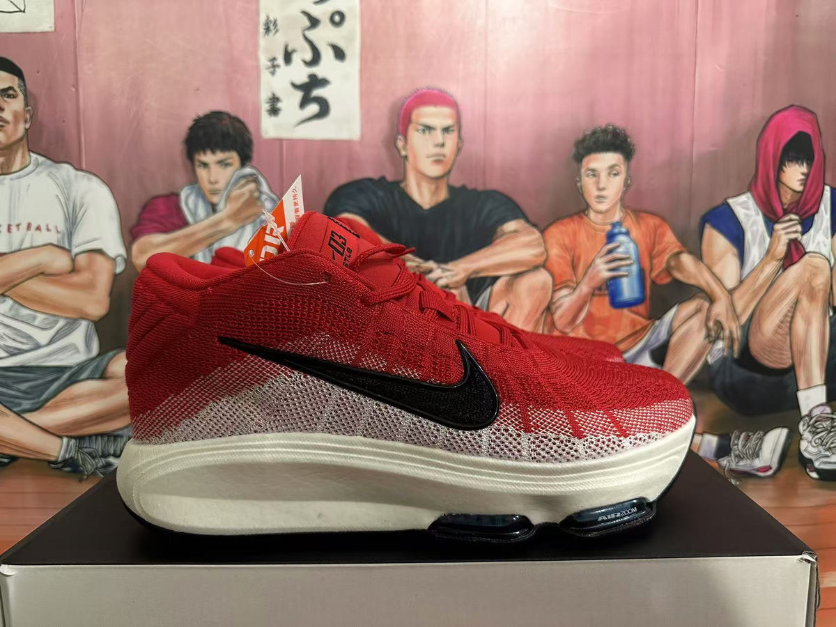 Nike Red and White Basketball Sneakers