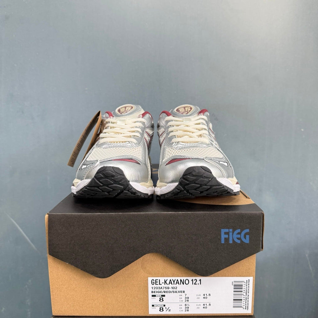 ASICS GEL-KAYANO 12.1 Sneakers Beige Red Silver 1203A759-102