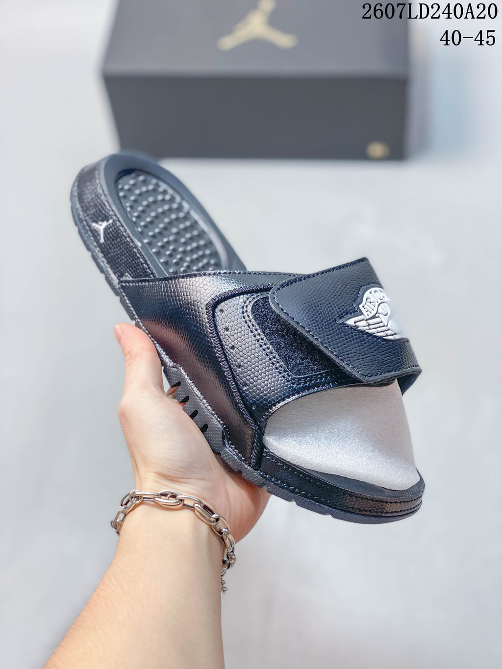 Jordan Air Jordan Hydro II Retro Slides Black Navy 2607LD240A20