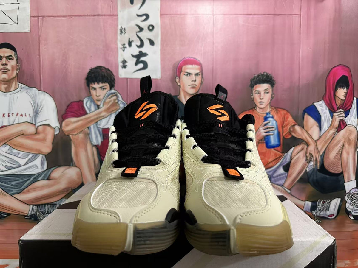 Jordan Luka 2 Basketball Shoes Beige Black Orange
