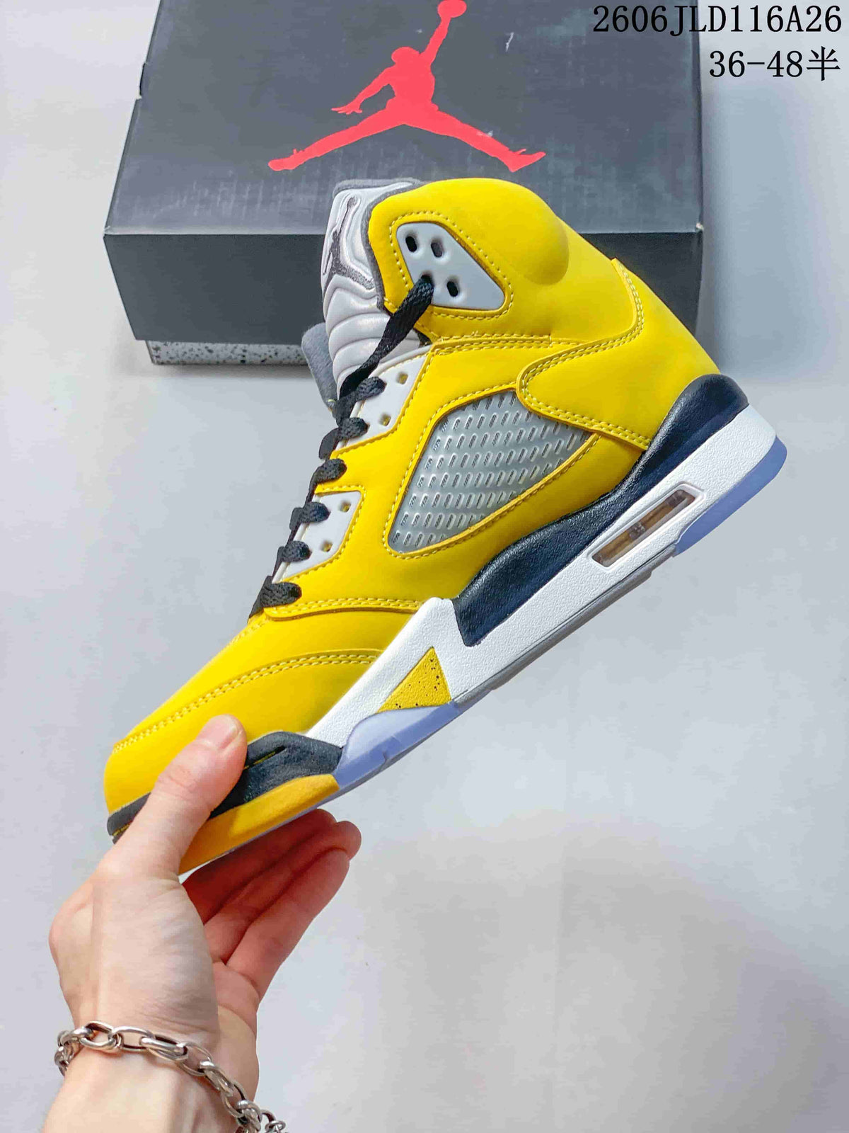Jordan Air Jordan 5 Retro High Yellow Basketball Sneakers