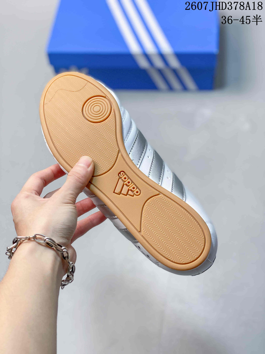 adidas Taekwondo SMIL-LS Low-Top Sneakers White Silver