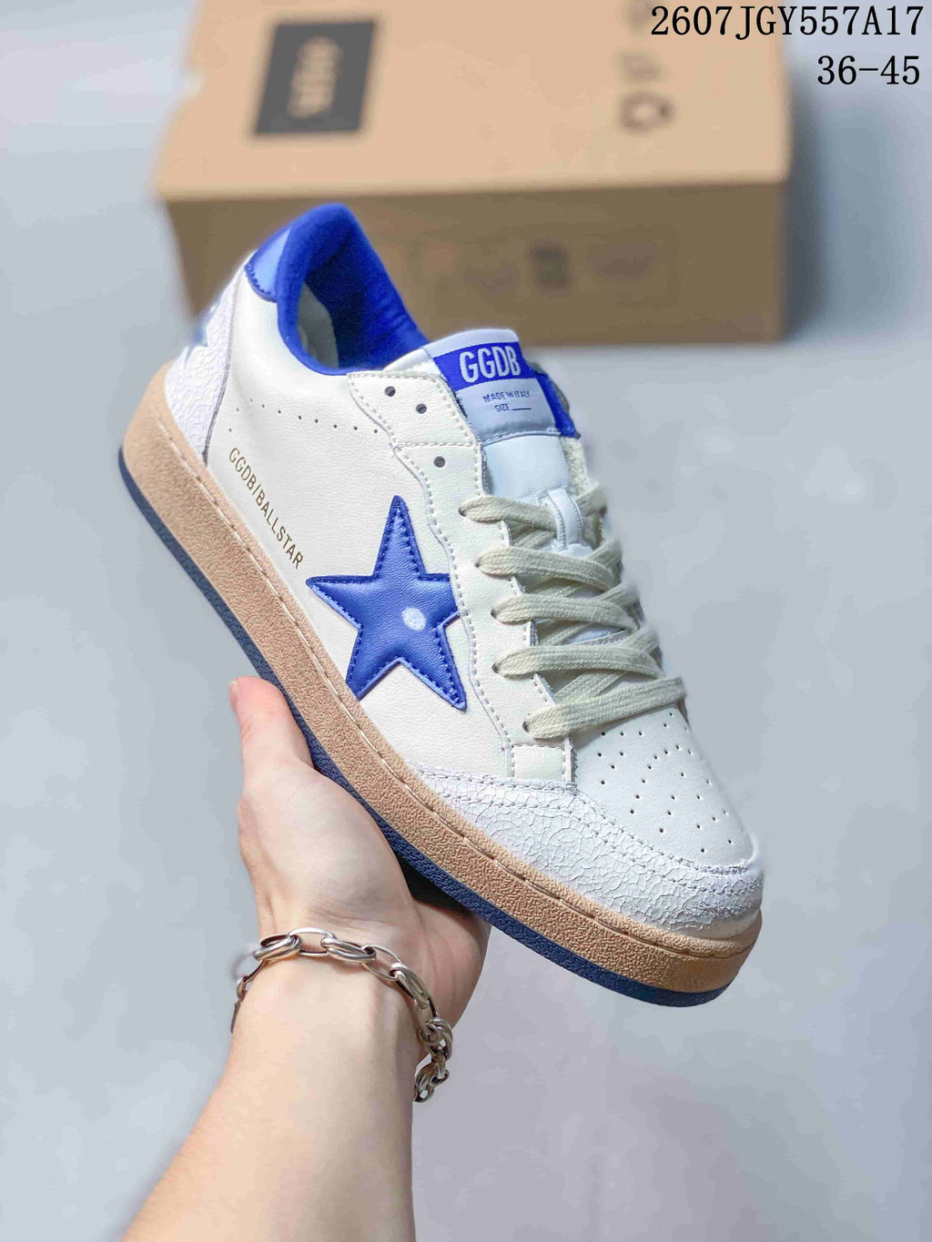Golden Goose Ball Star Leather Low-Top Sneakers