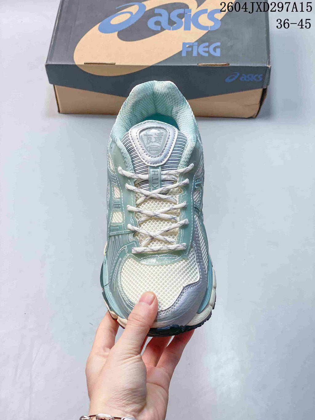 Kith x ASICS Gel-Kayano 12.1 Light Sage Sneakers