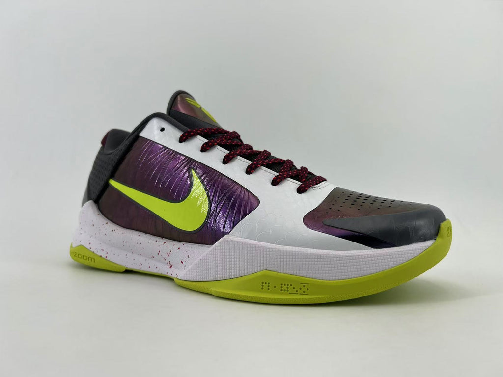 Nike Kobe 5 Protro Basketball Shoes White Purple Volt CD4991-100