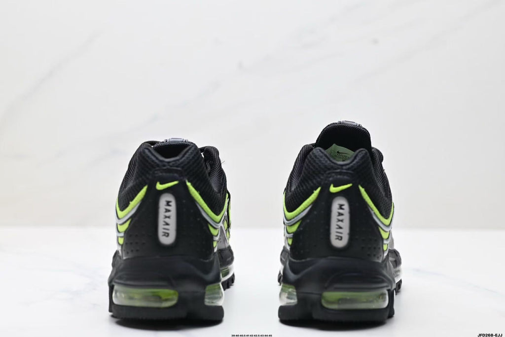 Nike Air Max 720 Black and Volt Green Sneakers