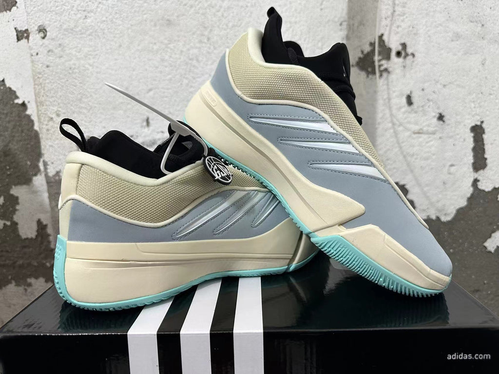 Adidas Basketball Sneakers in Blue Gray and Cream