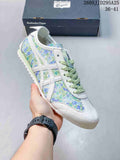 Onitsuka Tiger Floral Low-Top Sneakers Green Blue TD295A25