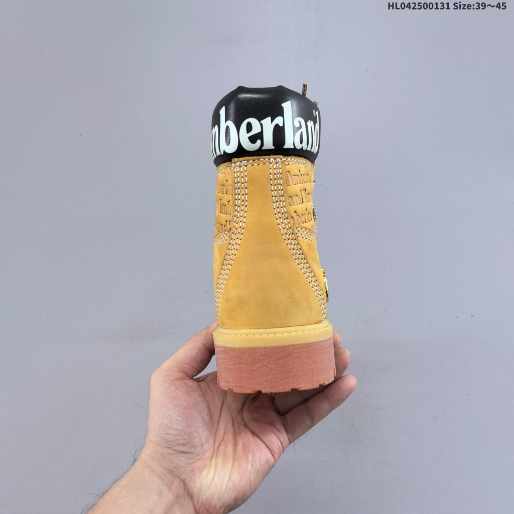 Timberland Yellow Lace-Up Ankle Boots