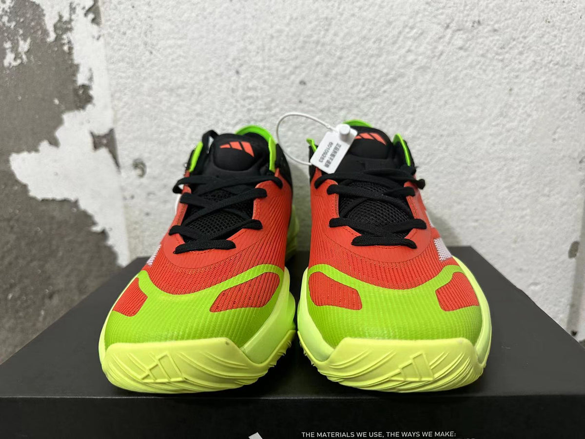 adidas Adizero Basketball Shoes Black Orange Lime