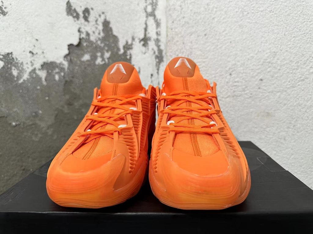 Orange Adidas Basketball Sneakers