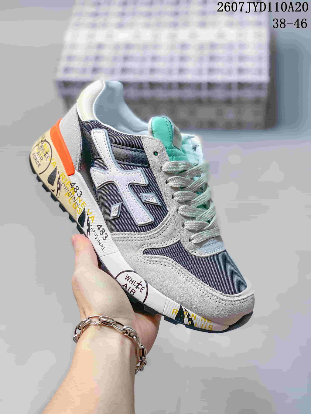 Premiata 2607TYD110A20 Men's Sneakers Grey Multicolor