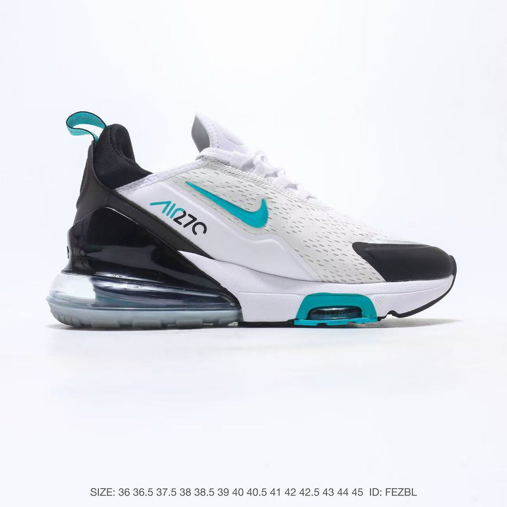 Nike Air Max 270 White Black Turquoise Sneakers IO9883-103