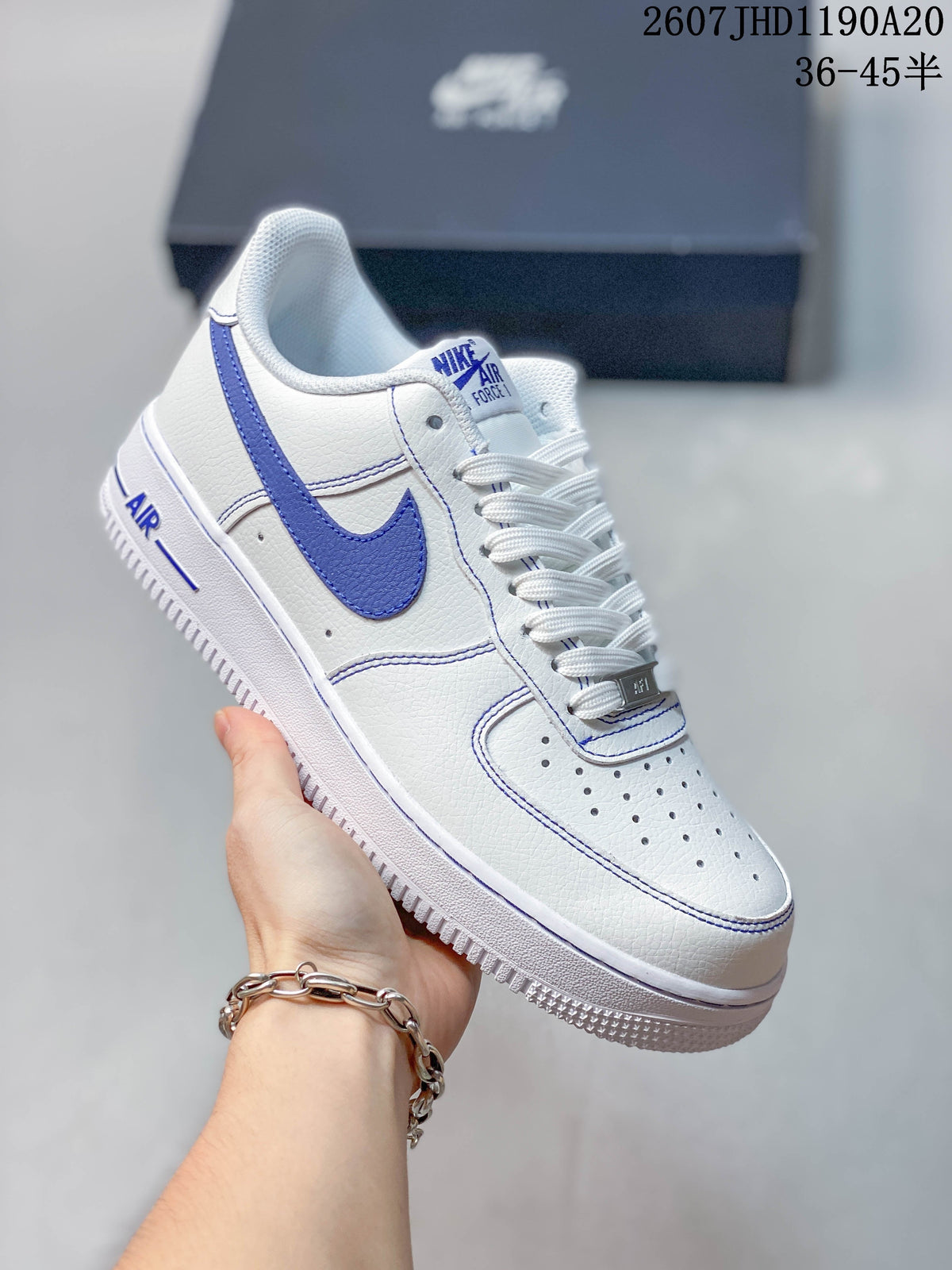 Nike Air Force 1 '07 Low White Blue Sneakers