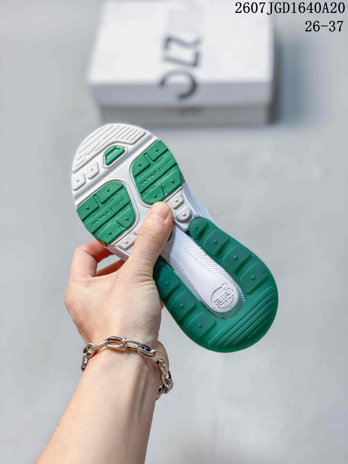 Nike Air Max 270 Kids' Sneakers White and Green
