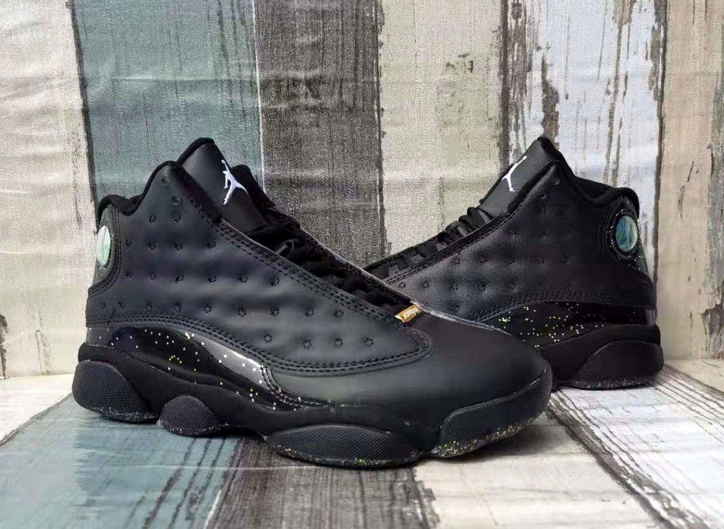 Jordan 13 Black and Gold Men's Sneakers
