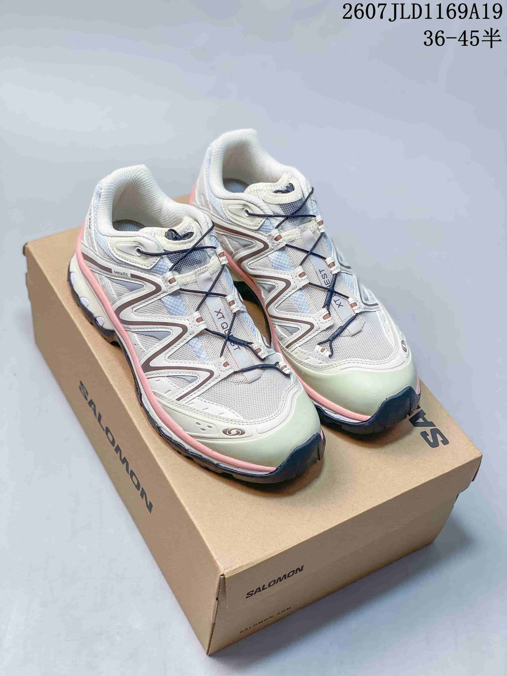 Salomon XT-Quest Trail Sneakers White Green Pink 2607JLD1169A19