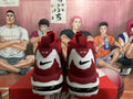 Nike Red and White Basketball Sneakers