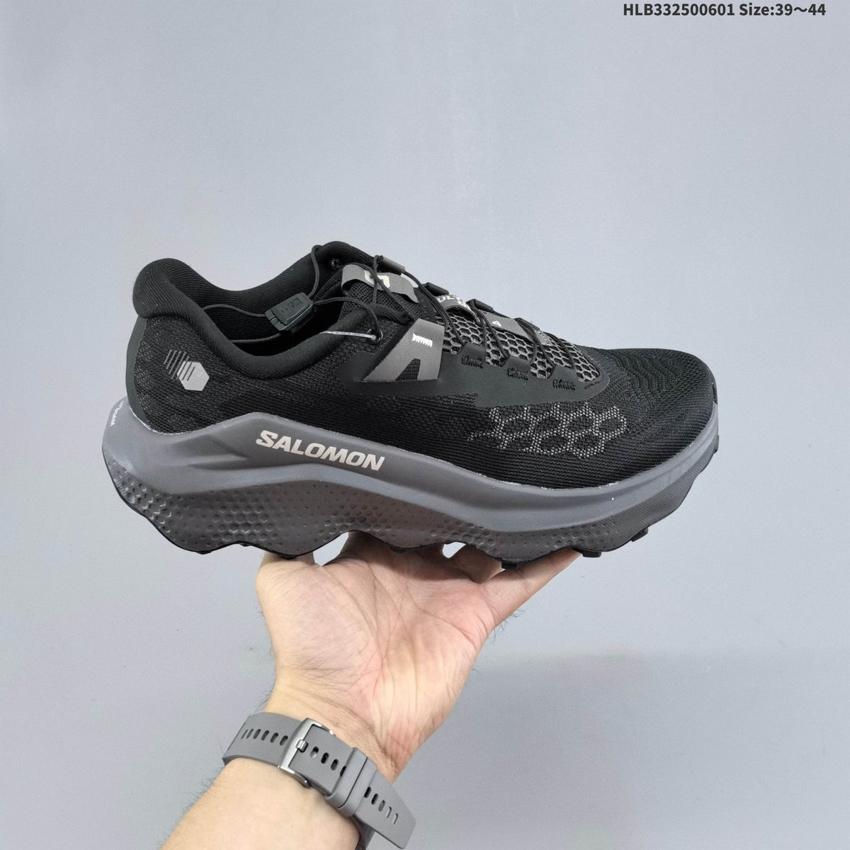 Salomon Ultra Glide 4 Trail Running Shoes, Black and Gray