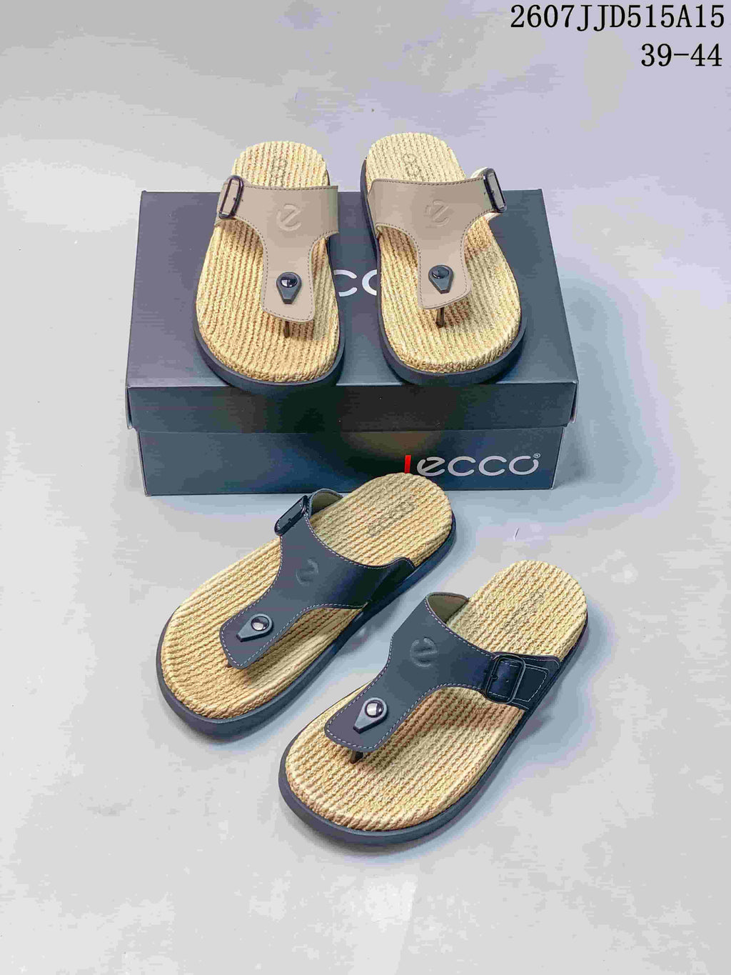 ECCO JJD515A15 Toe-Post Sandals with Adjustable Buckle