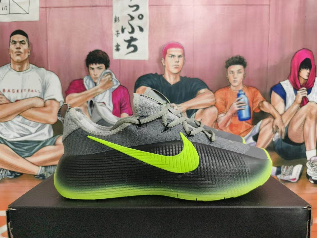 Nike Basketball Shoes in Gray and Volt Green