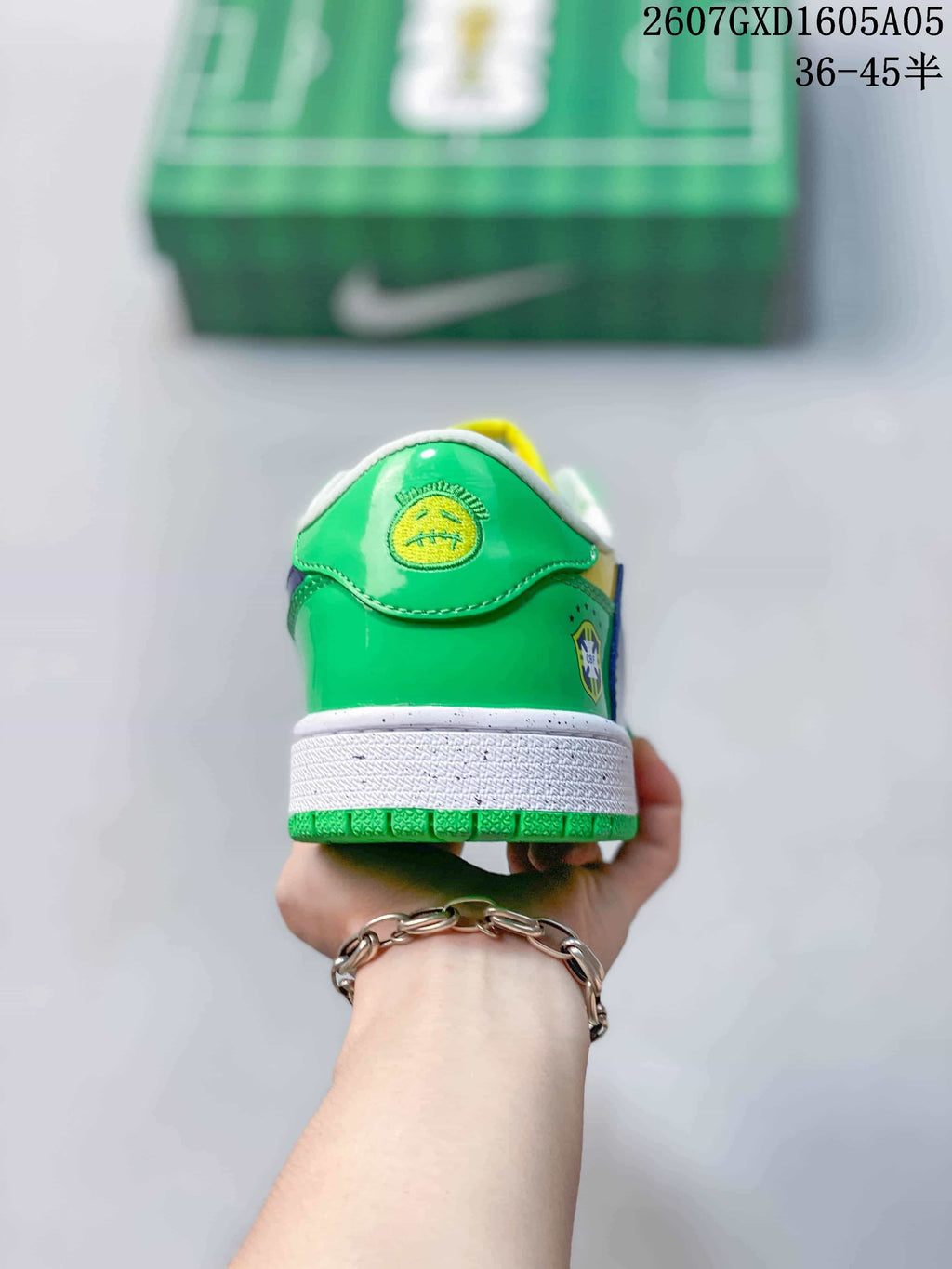 Jordan Air Jordan 1 Low Green Yellow Blue Sneakers