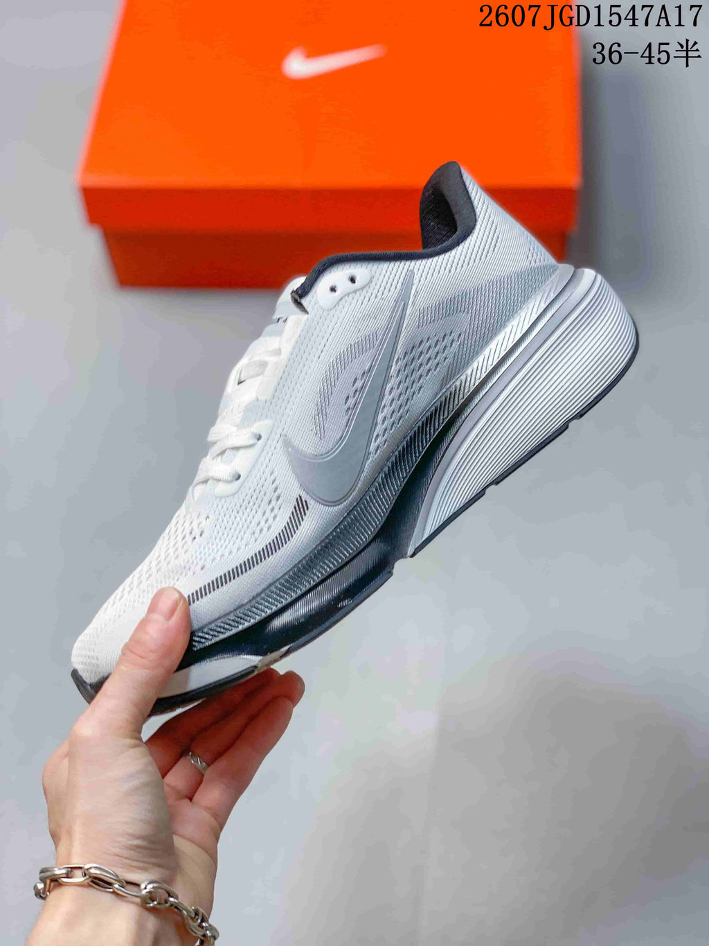 Nike Air Zoom Pegasus 42 Running Shoes White Gray