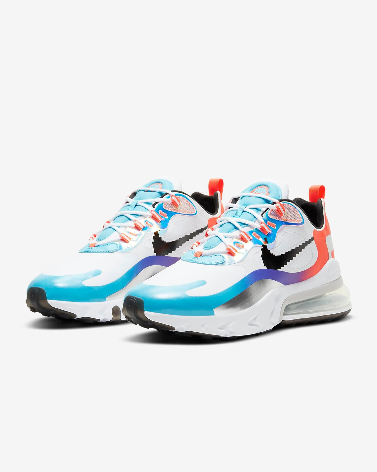 Nike Air Max 270 React Sneakers White Blue Orange DC0833-101
