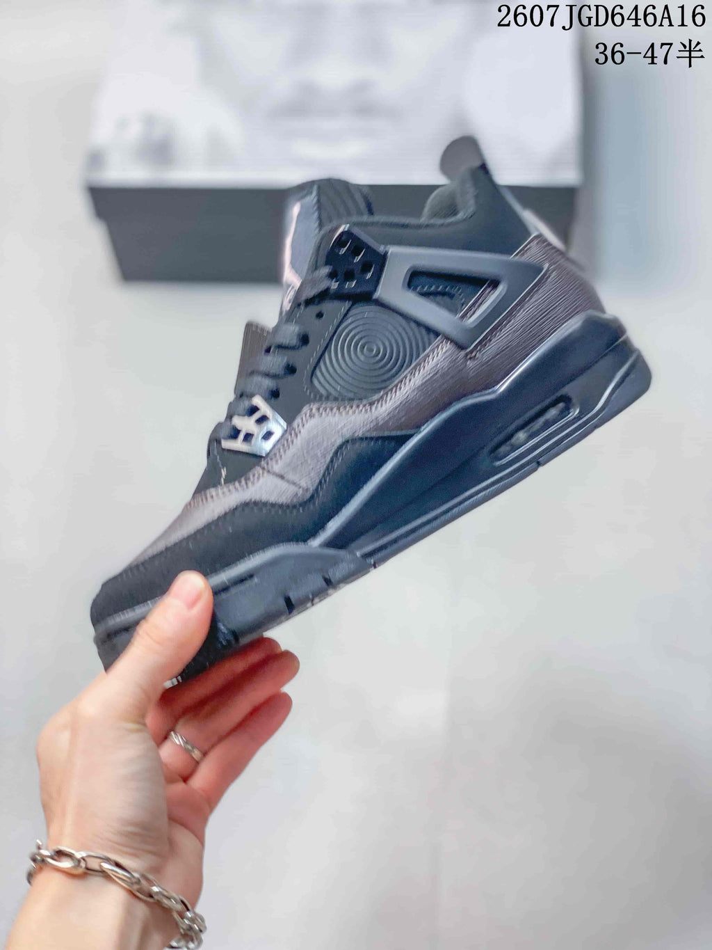 Jordan Air Jordan 4 Retro Sneakers Charcoal Black JA8136