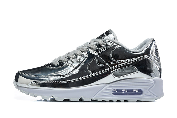 Nike Air Max 90 Sneakers in Silver and White