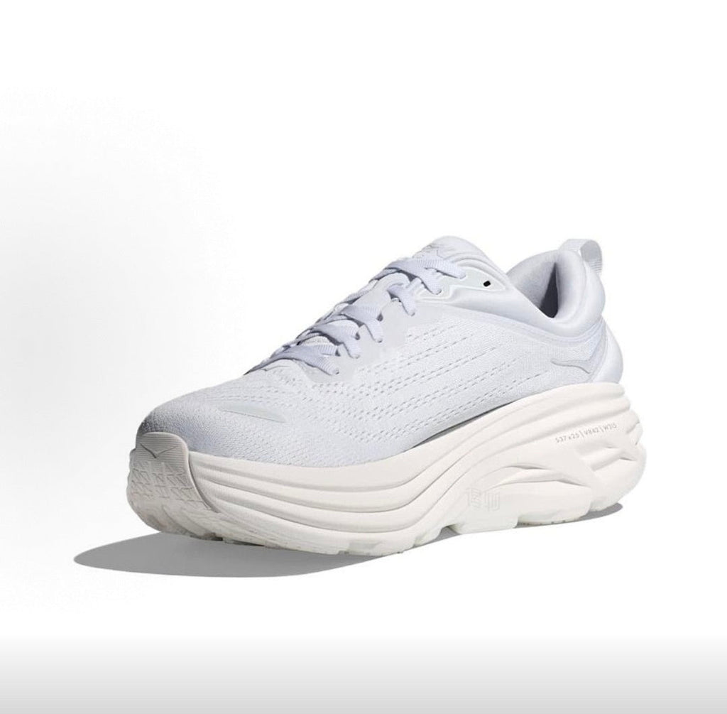 HOKA Bondi 8 White Running Sneakers