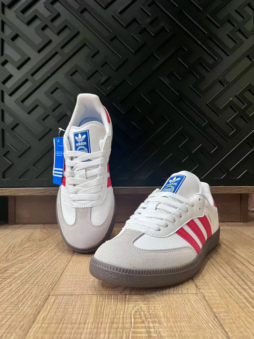 adidas Samba Sneakers White Pink Gum Sole