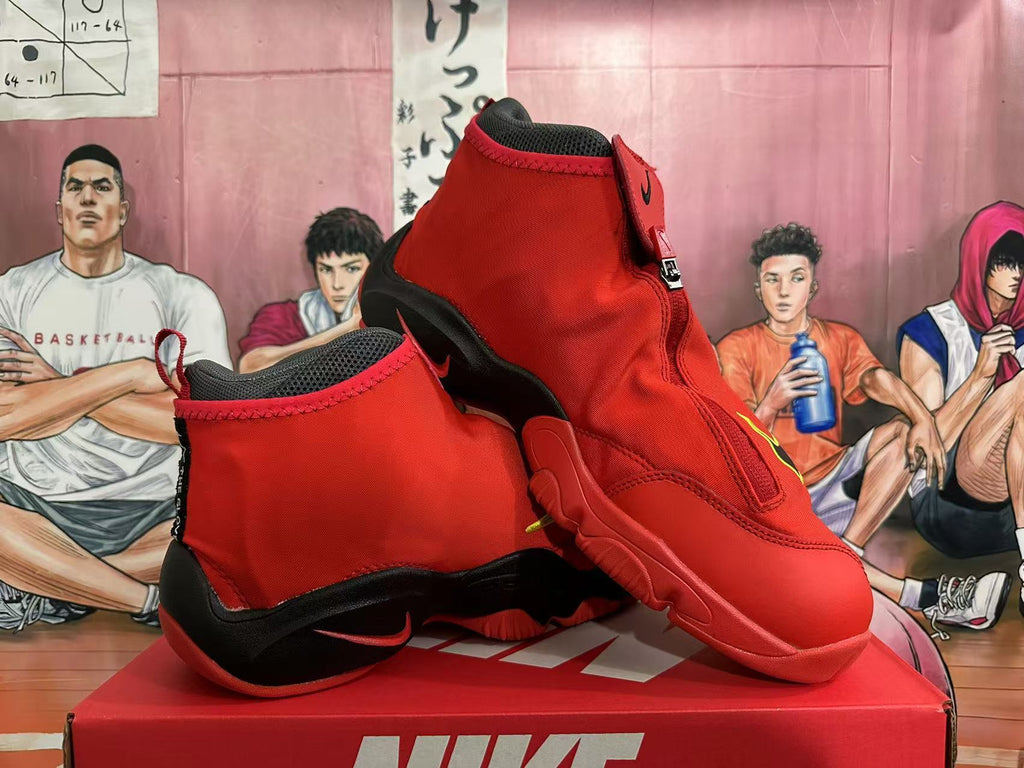 Nike Air Flightposite Basketball Shoes Red Black