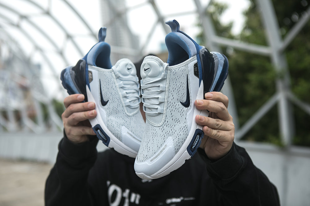 Nike Air Max 270 Sneakers White and Blue IO9883-007
