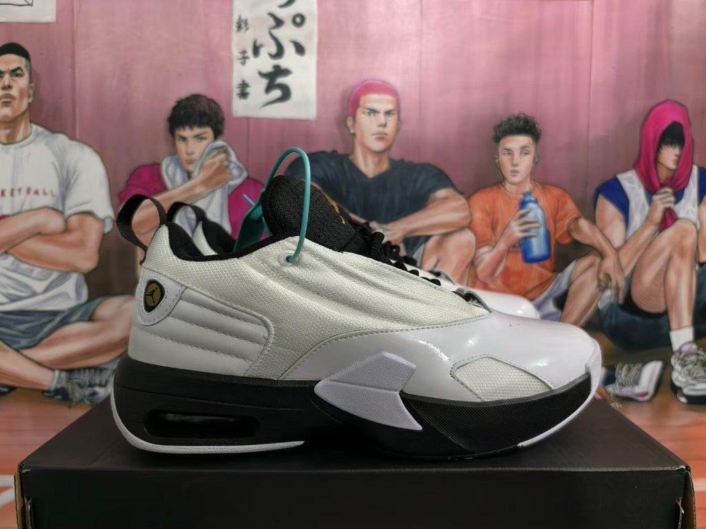 Jordan White and Black Basketball Sneakers