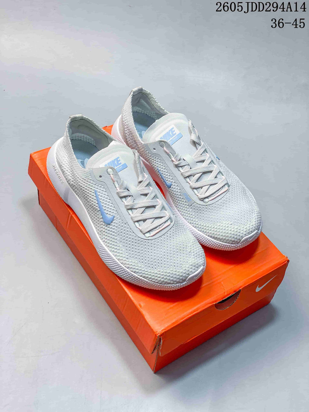 Nike Free 2025 Knit Running Sneakers Light Gray JDD294A14