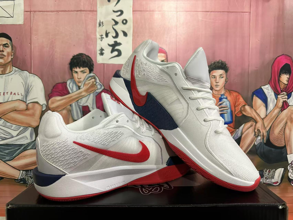 Nike Basketball Shoe White Red