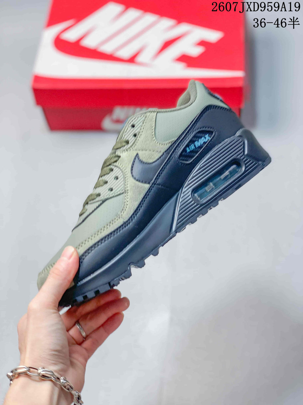 Nike Air Max 90 Olive Black Sneakers 2607JXD959A19