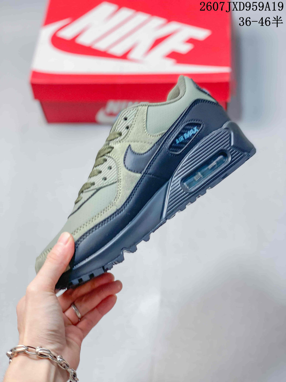 Nike Air Max 90 Olive Black Sneakers 2607JXD959A19