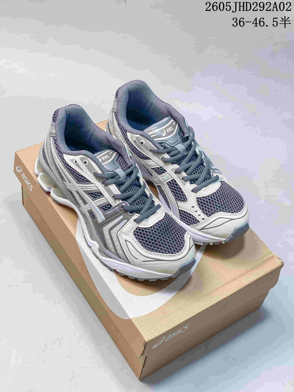 ASICS GEL-KAYANO 14 Sneakers in Silver and Charcoal