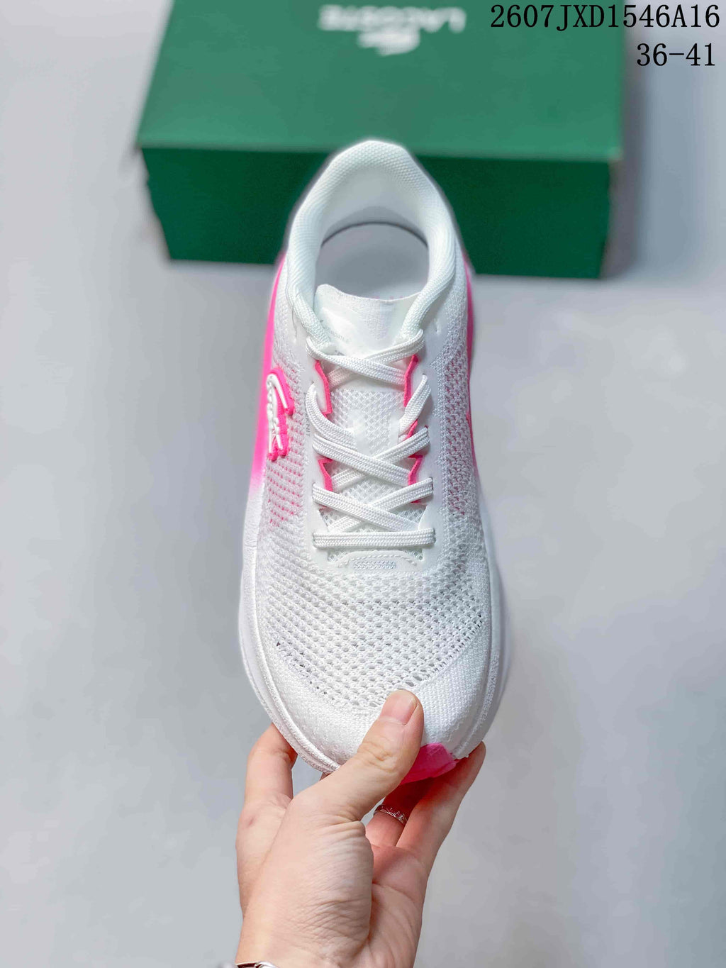 Lacoste Neo Run Sneakers White and Pink