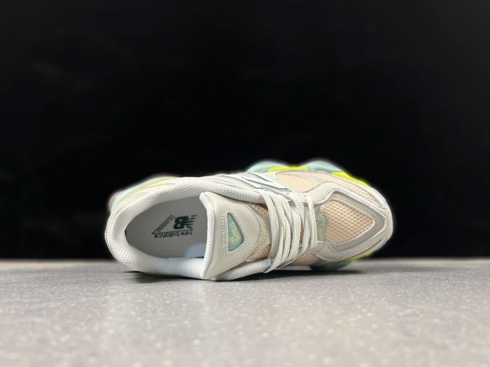 New Balance 9060 GCB Sneakers in Cream and Lime