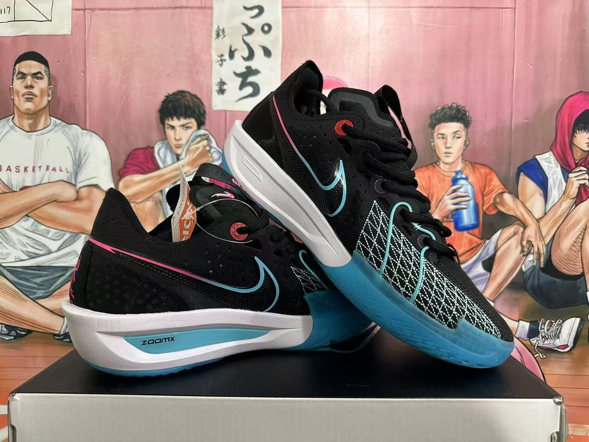 Nike GT Cut 3 Basketball Shoes Black Blue