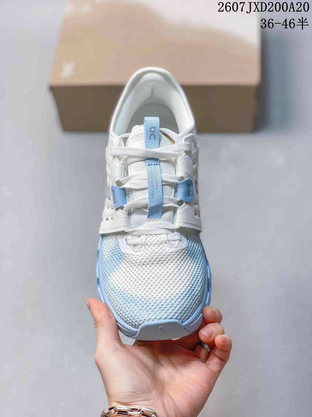 On Cloudswift Amp Women's Running Sneakers White Blue 07JXD200A20