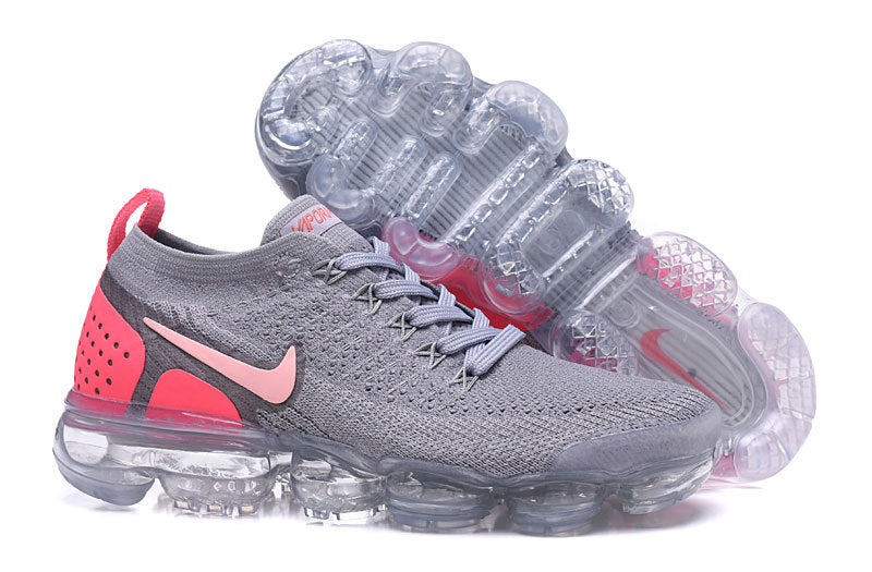Nike Air VaporMax Flyknit 2 Grey Pink Sneakers 942843-006