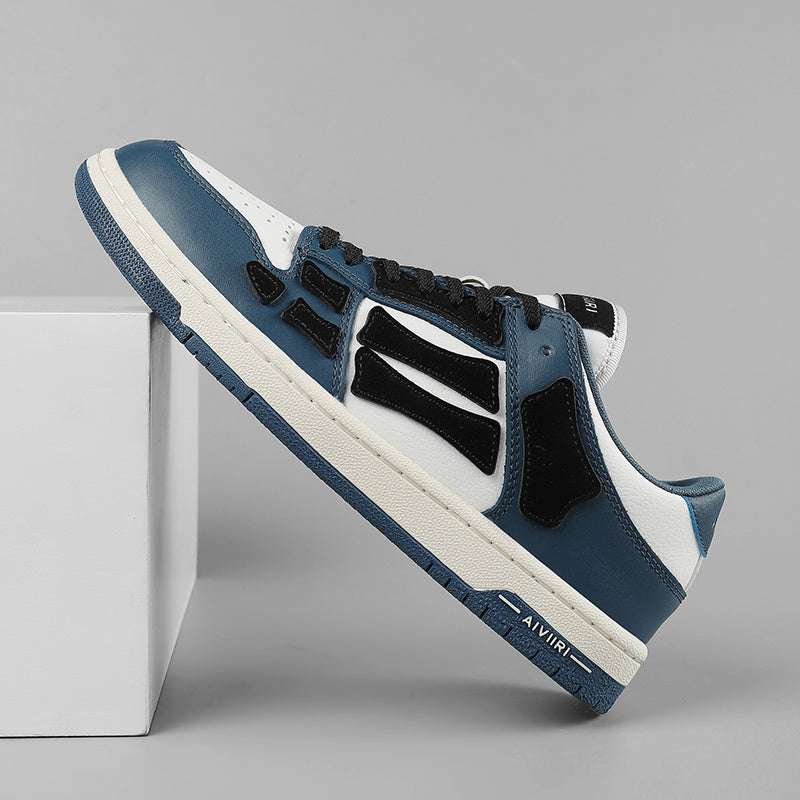 AMIRI Low-Top Sneakers in Navy, White and Black