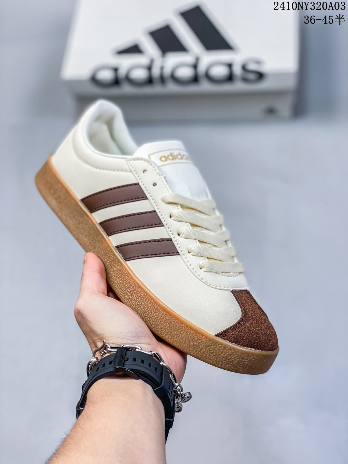 Adidas Neo VL Court 2.0 White Brown Sneakers ID6016
