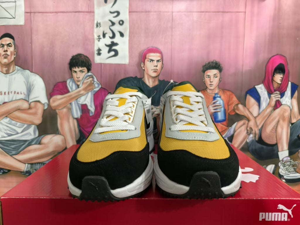 PUMA Rider Elite Sneakers in Yellow, Black and Green