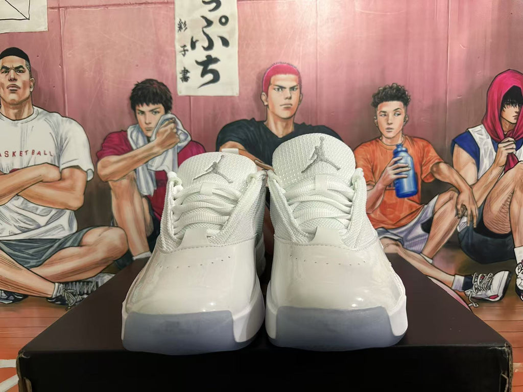 Jordan White Basketball Sneakers