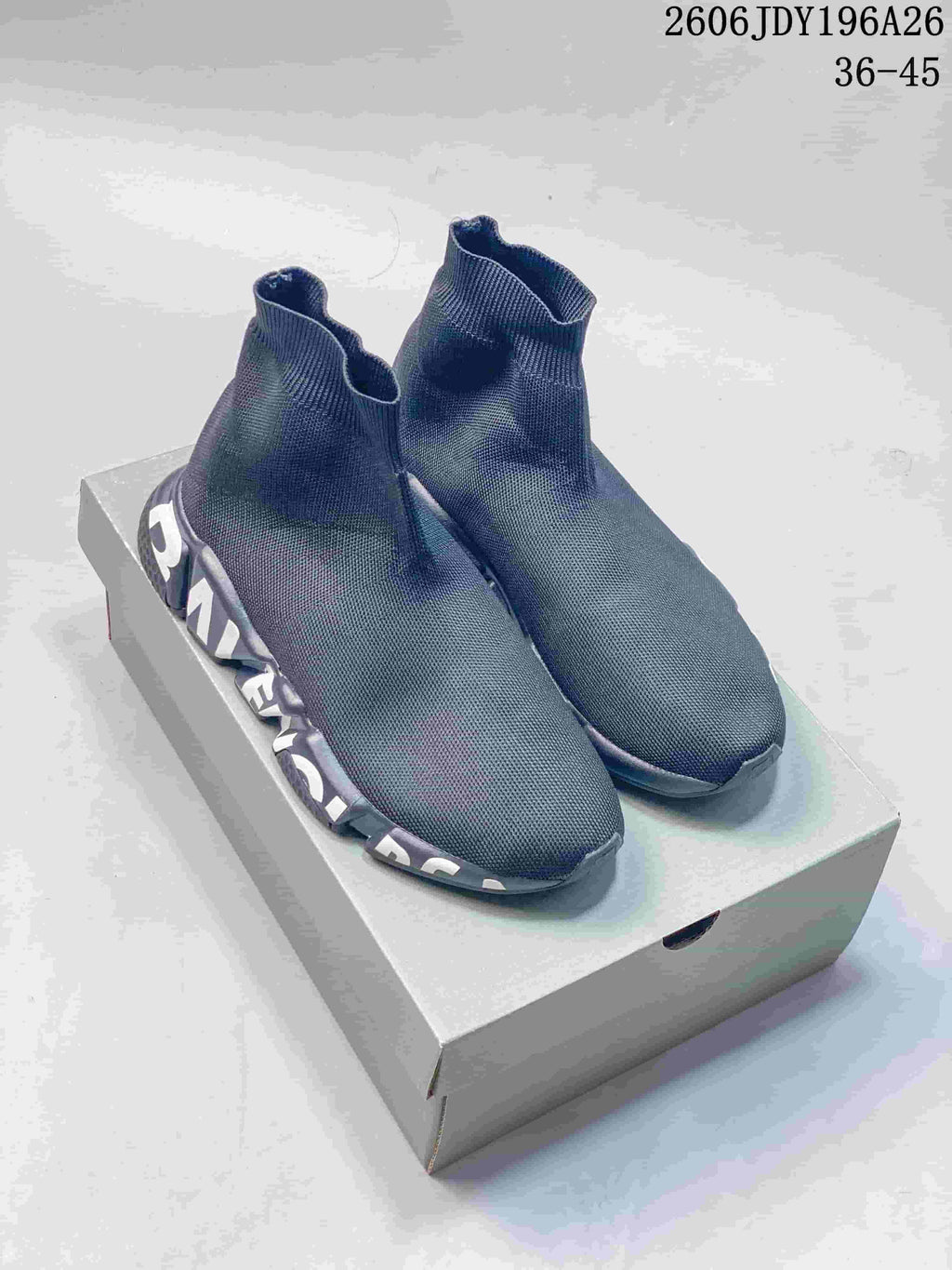 Balenciaga Sock Sneakers Dark Gray 2606JDY196A26